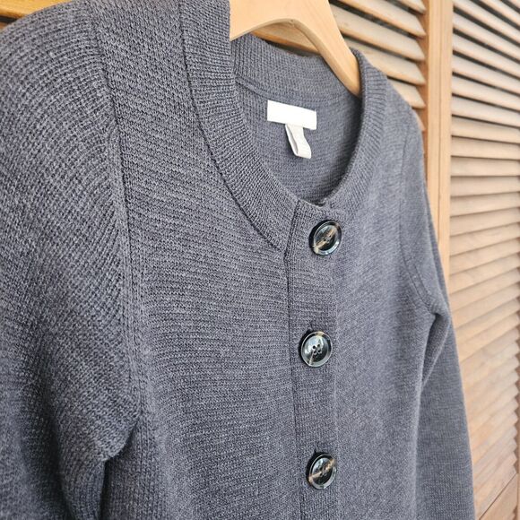 Banana Republic Womens Chunky Cardigan Merino Wool Knit Sweater Longline Size XS - Picture 6 of 12